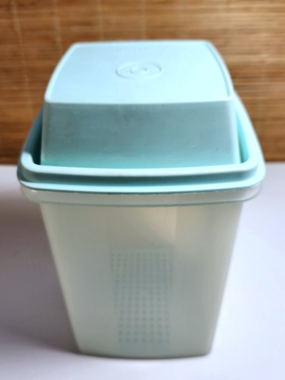 Vintage Tupperware Pick A Deli Pickle Keeper Strainer Mint Green 1560 Complete